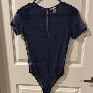 Victoria’s Secret sheer blue bodysuit